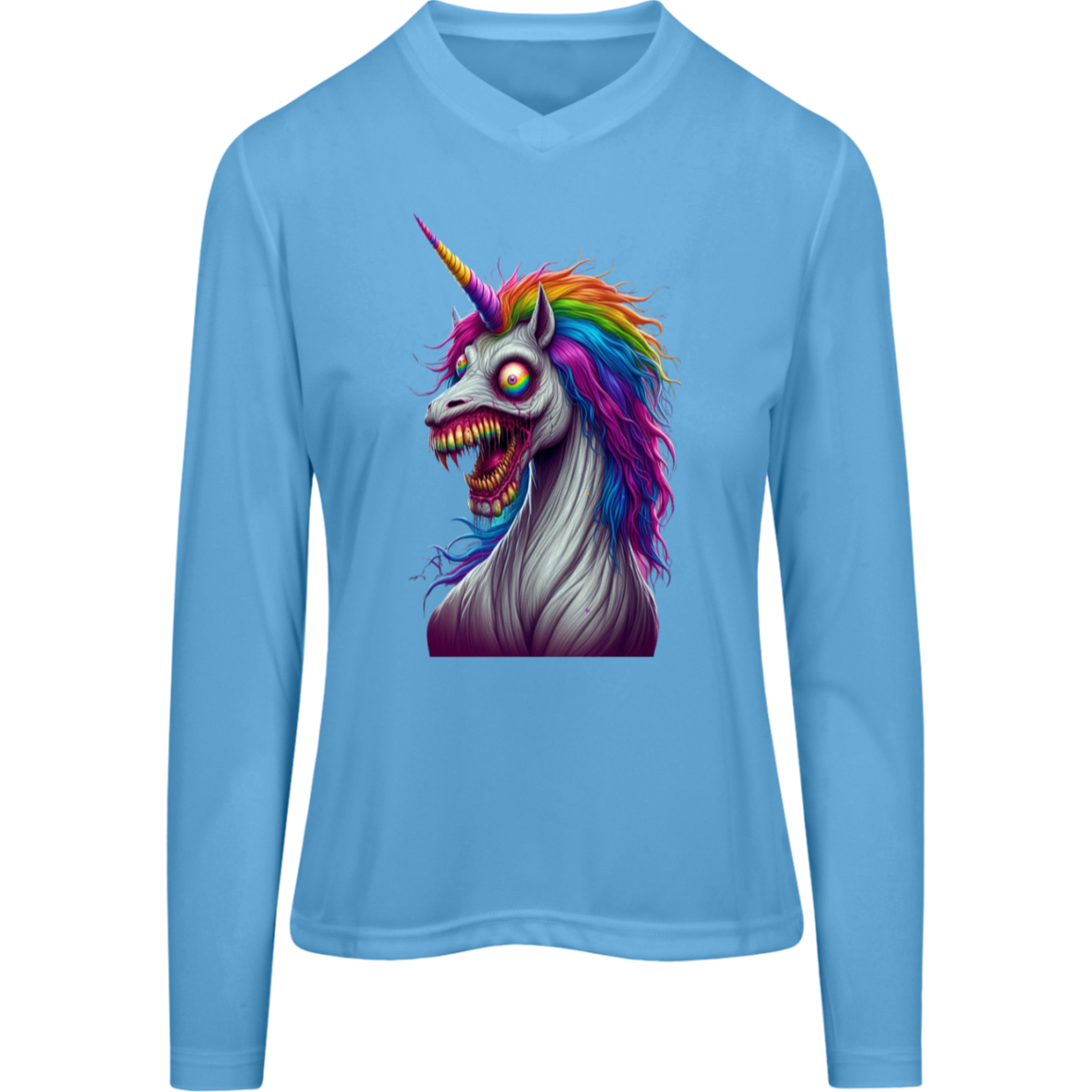 Scary Unicorn Scream | Long Sleeve Tee