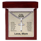 Gift For Son | Cross | From Mom